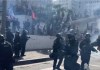 Los Ángeles, el epicentro de las manifestaciones contra ICE, registró enfrentamientos entre agentes policiales y protestantes. Foto La Hora: La Jornada