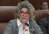 La ministra de Economía, Gabriela García, se refiere por el conflicto Israel e Irán. Foto: La Hora / José Orozco