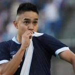 Óscar Santis lideró la victoria de Guatemala ante Jamaica en su debut en la Copa Oro 2025 este lunes 16 de junio. Foto La Hora: FFG