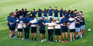 La selección de Guatemala se prepara para su debut ante Jamaica en la Copa Oro. Foto: Fedefut