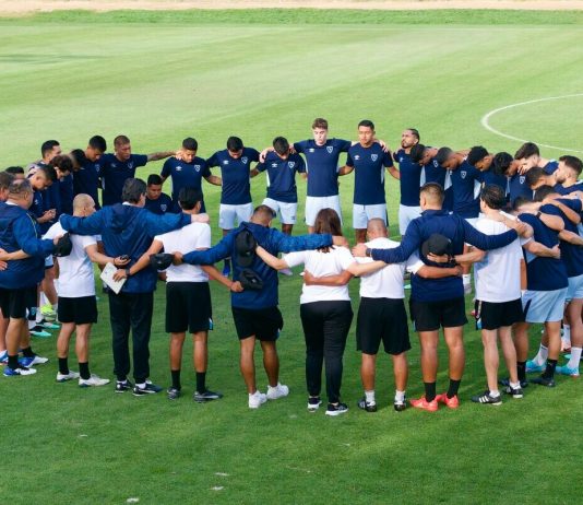 La selección de Guatemala se prepara para su debut ante Jamaica en la Copa Oro. Foto: Fedefut