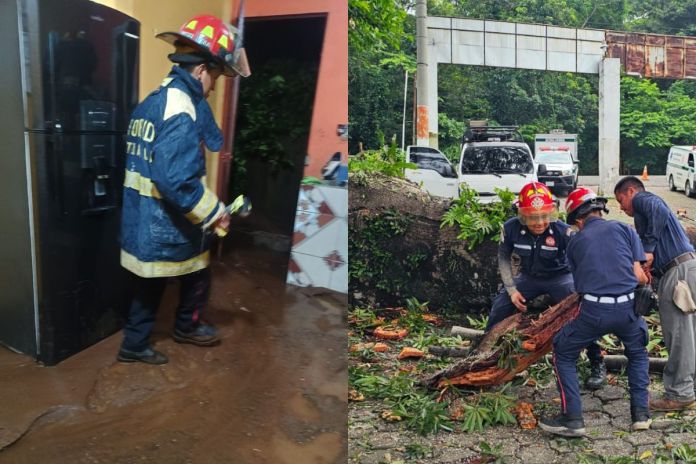 Emergencias en temporada de lluvias 2025 atendidas por Conred. Foto La Hora: Conred