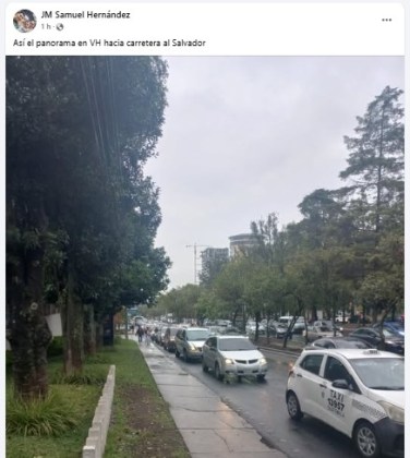 Por segundo día consecutivo, tránsito complicado en Carretera a El Salvador