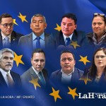 El círculo cercano de Consuelo Porras, dos jueces y la FCT, forman parte de los sancionados por la Unión Europea. Diseño La Hora: Alejandro Ramírez