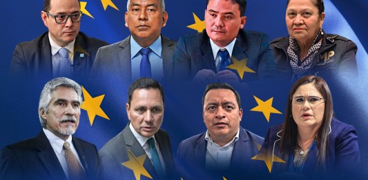 El círculo cercano de Consuelo Porras, dos jueces y la FCT, forman parte de los sancionados por la Unión Europea. Diseño La Hora: Alejandro Ramírez