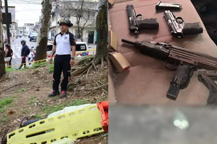 zona 7 (2) PNC localiza vehículo con armas presuntamente vinculadas a ataque armado en la colonia 4 de Febrero