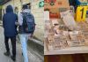 Sospechoso capturado y dinero en efectivo localizado en allanamientos en Villa Nueva. Foto La Hora: MP