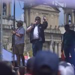 El Sindicato de Trabajadores de la Educación de Guatemala (STEG), liderado por Joviel Acevedo, fue sancionado con dos multas. Foto La Hora. Fabricio Alonzo