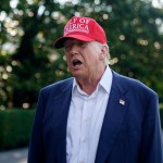 Archivo de Trump en los jardines de la Casa Blanca. Foto La Hora: EFE