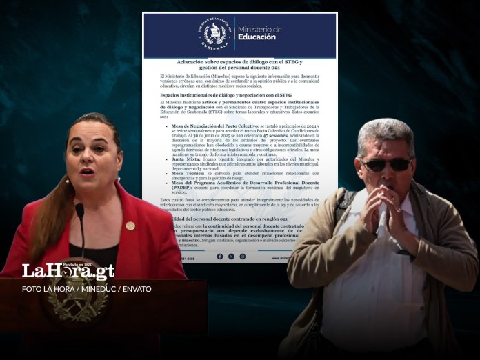 El Ministerio de Educación (Mineduc), mediante un comunicado recuerda mesas de diálogo establecidas con el STEG de Joviel Acevedo.