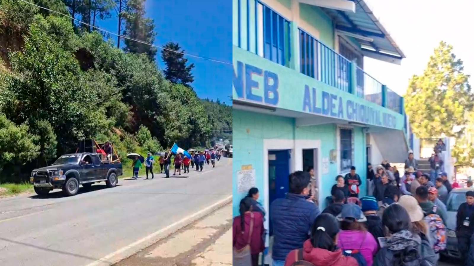 STEG inicia caravana desde Huehuetenango tras desalojo del Palacio Nacional de la Cultura