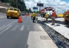 La Policía Municipal de Tránsito (PMT) de Santa Catarina Pinula reporta tránsito lento en Carretera a El Salvador. Foto La Hora: PMT Santa Catarina Pinula