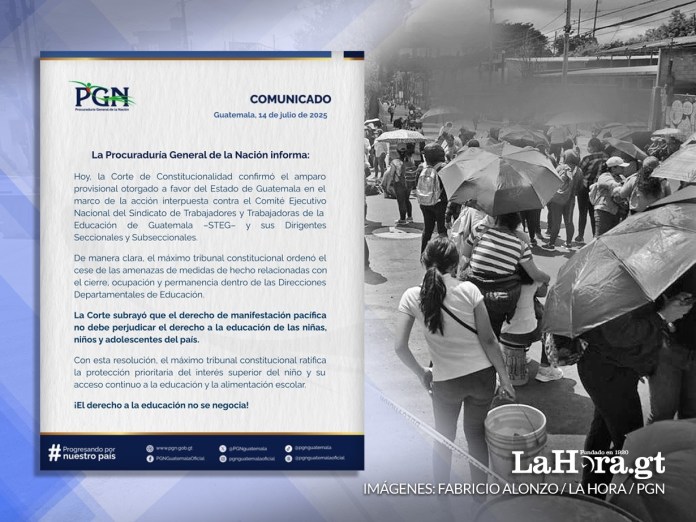 La Procuraduría General de la Nación (PGN) se pronunció sobre la resolución de la CC que ordena al STEG el cese de medidas de hecho. Diseño Alejandro Ramírez