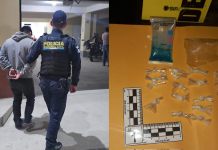 Durante allanamiento de abarrotería en Huehuetenango, autoridades descubrieron punto de venta para drogas al menudeo.