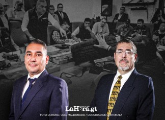 Presidente Bernardo Arévalo y diputado Luis Aguirre.