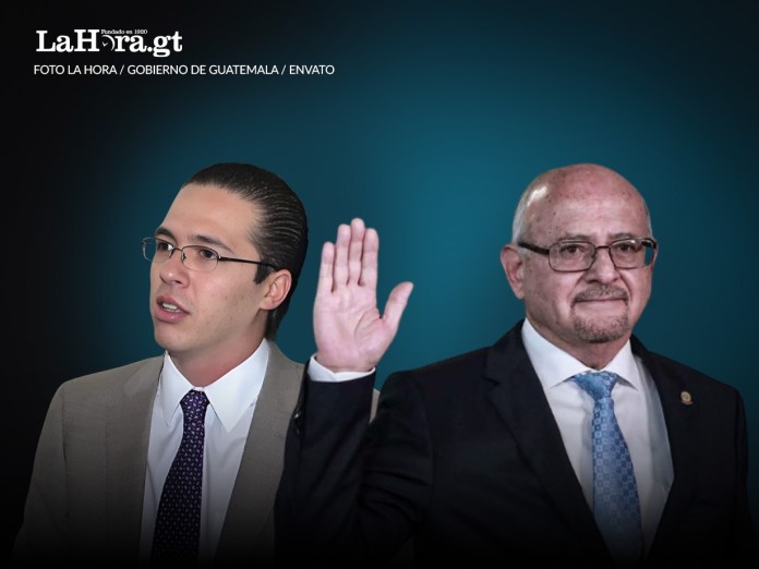 El diputado Felipe Alejos y el exsuperintendente de Bancos, Erick Armando Vargas Sierra. Diseño: Roberto Altán.