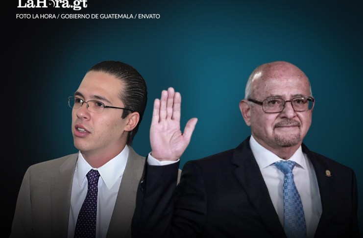 El diputado Felipe Alejos y el exsuperintendente de Bancos, Erick Armando Vargas Sierra. Diseño: Roberto Altán.