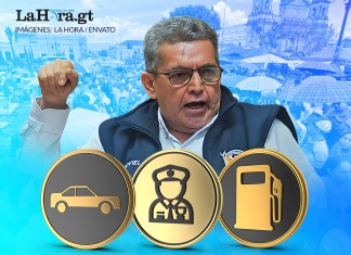 El líder del STEG, Joviel Acevedo. Foto La Hora/ Diseño Roberto Altán