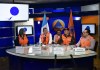 Autoridades de la conferencia de prensa en Conred tras los sismos del día martes.