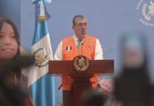 El presidente Bernardo Arévalo durante la rueda de prensa este 14 de julio. Foto: La Hora / Fabricio Alonzo.