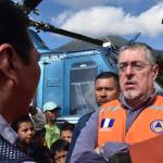 Bernardo Arévalo y Ejército de Guatemala realizan sobrevuelo en áreas afectadas por los sismos