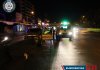 Fallece conductor al chocar contra separador en la Mixco-San Juan, zona 7 Foto La Hora: Bomberos Municipales.