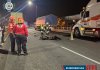 Accidente de tránsito en el puente El Incienso deja una persona fallecida. Foto La Hora: Bomberos Municipales.