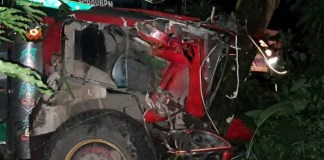 DGT asegura que unidad accidentada en Suchitepéquez está "totalmente solvente". Foto La Hora: Última Hora Patulul Such / FB.