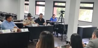 Reunión del plan vial para las próximas elecciones del CANG en el Parque de la Industria. Foto La Hora: CIV