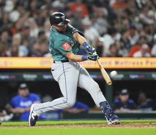Cal Raleigh, receptor de los Mariners de Seattle, se coronó campeón del Home Run Derby 2025. Foto La Hora: AP