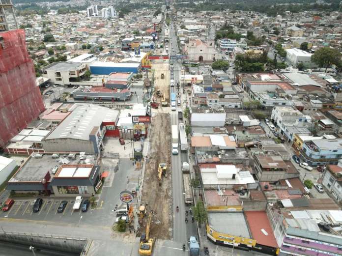 Renovación de la Calle Martí avanza a un 90%, según MuniGuate. Foto La Hora: Ricardo Quiñónez