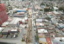Renovación de la Calle Martí avanza a un 90%, según MuniGuate. Foto La Hora: Ricardo Quiñónez