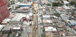 Renovación de la Calle Martí avanza a un 90%, según MuniGuate. Foto La Hora: Ricardo Quiñónez