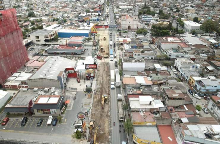 Renovación de la Calle Martí avanza a un 90%, según MuniGuate. Foto La Hora: Ricardo Quiñónez