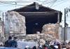 Fachada del templo El Calvario en Santa María de Jesús quedó destruida. Foto La Hora: Daniel Ramírez