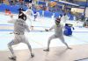 Campeonato Centroamericano y del Caribe de esgrima realizado en el Parque Erick Barrondo. Foto La Hora: MCD
