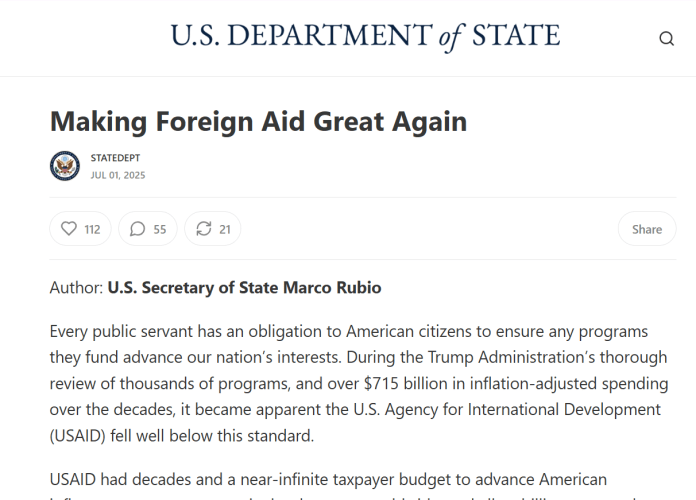 fin de USAID