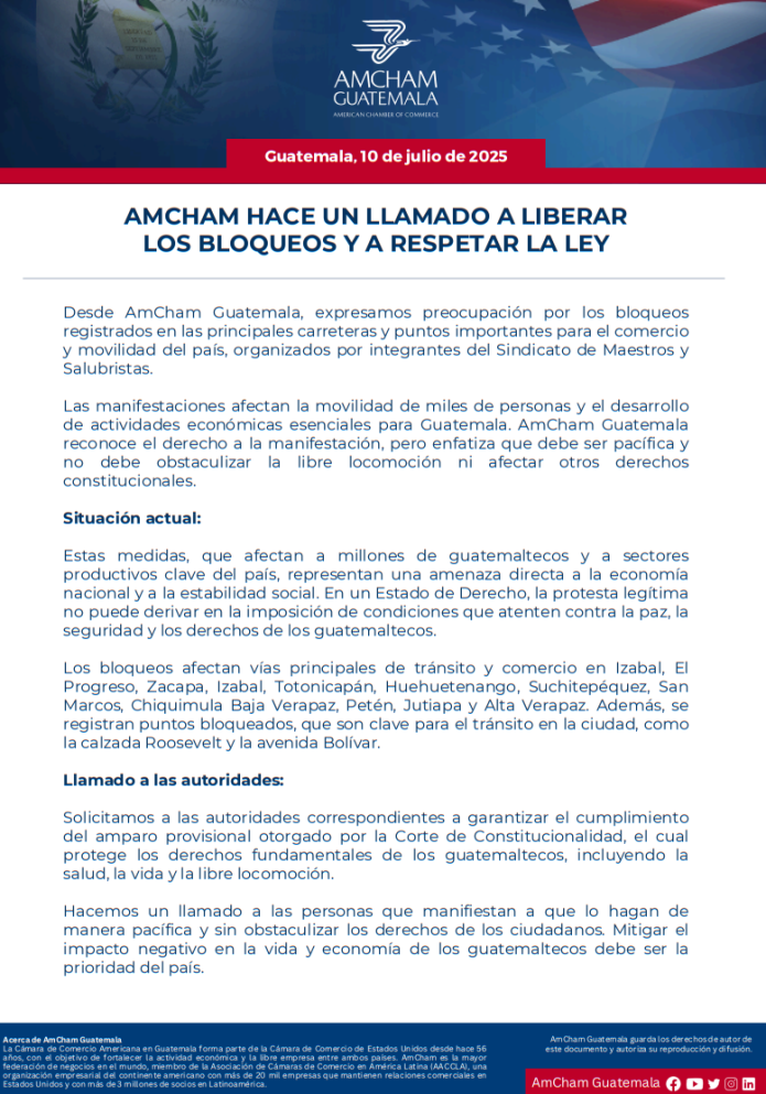 comunicado AmCham