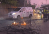 PMT de Villa Nueva reporta la colisión de un camión contra un poste eléctrico, provocando que cables en el lugar se prendieran en llamas.
