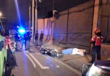 Bomberos municipales informan sobre el fallecimiento de un motorista frente a la colonia Villa Linda, zona 7.