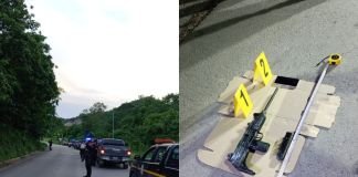 Capturan a dos hombres con vehículo robado y arma ilegal en San Benito, Petén Capturan a dos hombres con vehículo robado y arma ilegal en San Benito, Petén. Foto La Hora: MP