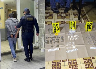 PNC realiza capturas a presuntos distribuidores de droga y presunto responsable de homicidio. Foto La Hora: PNC.