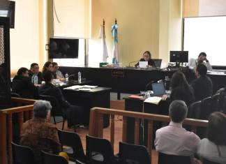 El Juzgado de Mayor Riesgo D inició audiencia de primera declaración por caso Claudina Velásquez. Foto: Daniel Ramírez