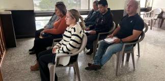 Seis extrabajadores de la Municipalidad de Chinautla esperan conocer sentencia. Foto La Hora: Daniel Ramírez
