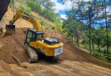 Caída de rocas complica habilitación de carretera hacia Santa María de Jesús, según el CIV Covial trabaja en el retiro del derrumbe en el km 46.5, RD-SAC-01