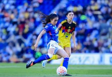 Ana Lucía Martínez en gran momento de forma tras sus actuaciones con el Cruz Azul femenil. Foto La Hora: Oficial Cruz Azul Femenil.