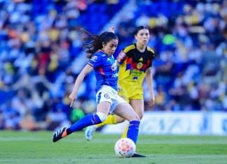 Ana Lucía Martínez en gran momento de forma tras sus actuaciones con el Cruz Azul femenil. Foto La Hora: Oficial Cruz Azul Femenil.