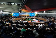 Participantes en la cumbre de los BRICS en Río de Janeiro, Brasil. Foto La Hora: EFE/Antonio Lacerda