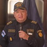 David Custodio Boteo, director de la Policía Nacional Civil (PNC), en conferencia de prensa el lunes 7 de julio.