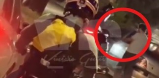 Video: Conductor dispara a motocicleta tras accidente de tránsito